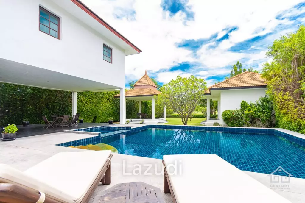 PALM HILLS : 2 Storey house with 6 Bed Bali Style  in big land plot