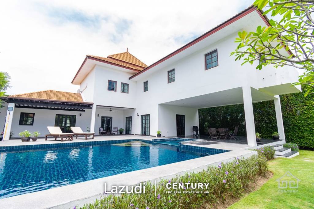 PALM HILLS : 2 Storey house with 6 Bed Bali Style  in big land plot