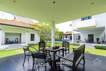 PALM HILLS : 2 Storey house with 6 Bed Bali Style  in big land plot