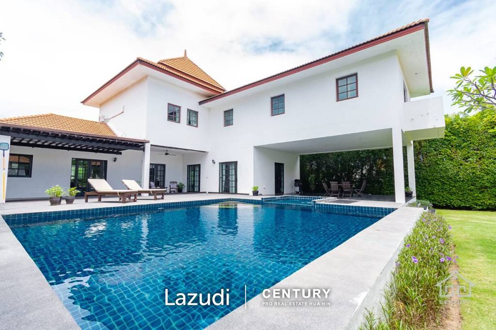 PALM HILLS : 2 Storey house with 6 Bed Bali Style  in big land plot