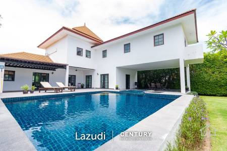 PALM HILLS : 2 Storey house with 6 Bed Bali Style  in big land plot