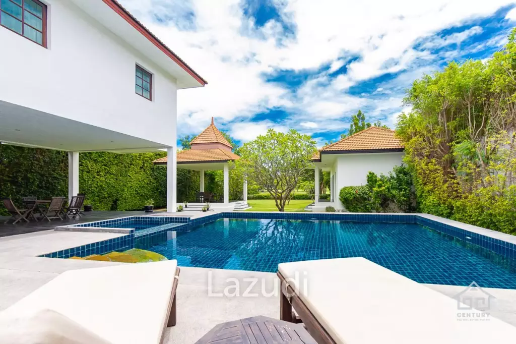PALM HILLS : 2 Storey house with 6 Bed Bali Style  in big land plot