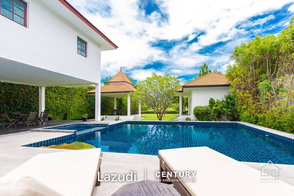 PALM HILLS : 2 Storey house with 6 Bed Bali Style  in big land plot