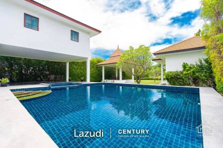 PALM HILLS : 2 Storey house with 6 Bed Bali Style  in big land plot