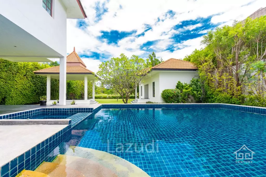 PALM HILLS : 2 Storey house with 6 Bed Bali Style  in big land plot