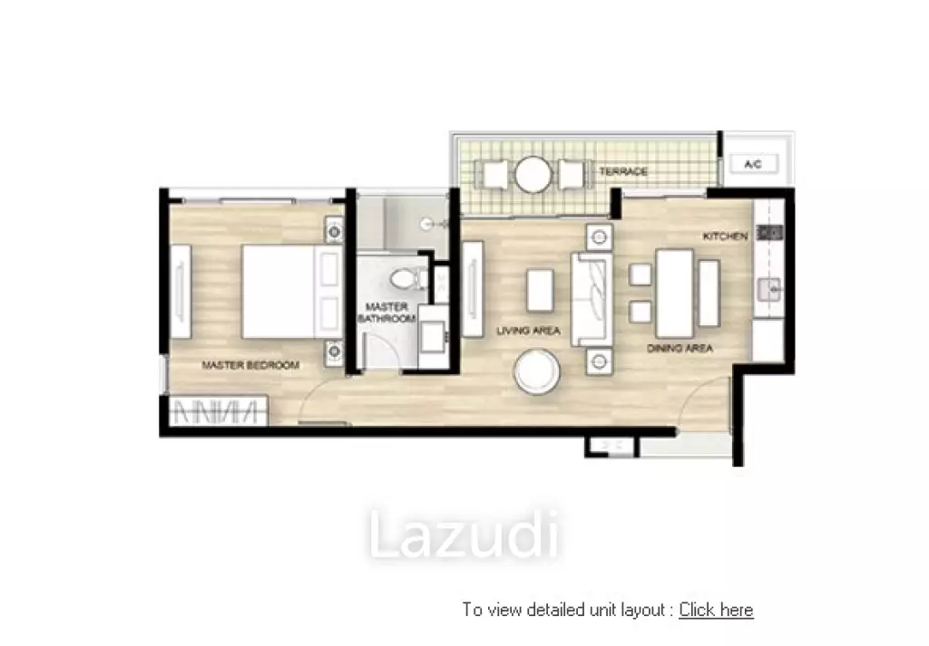 BAAN NUB KLUEN : 1 Bed condo at Khao Tao