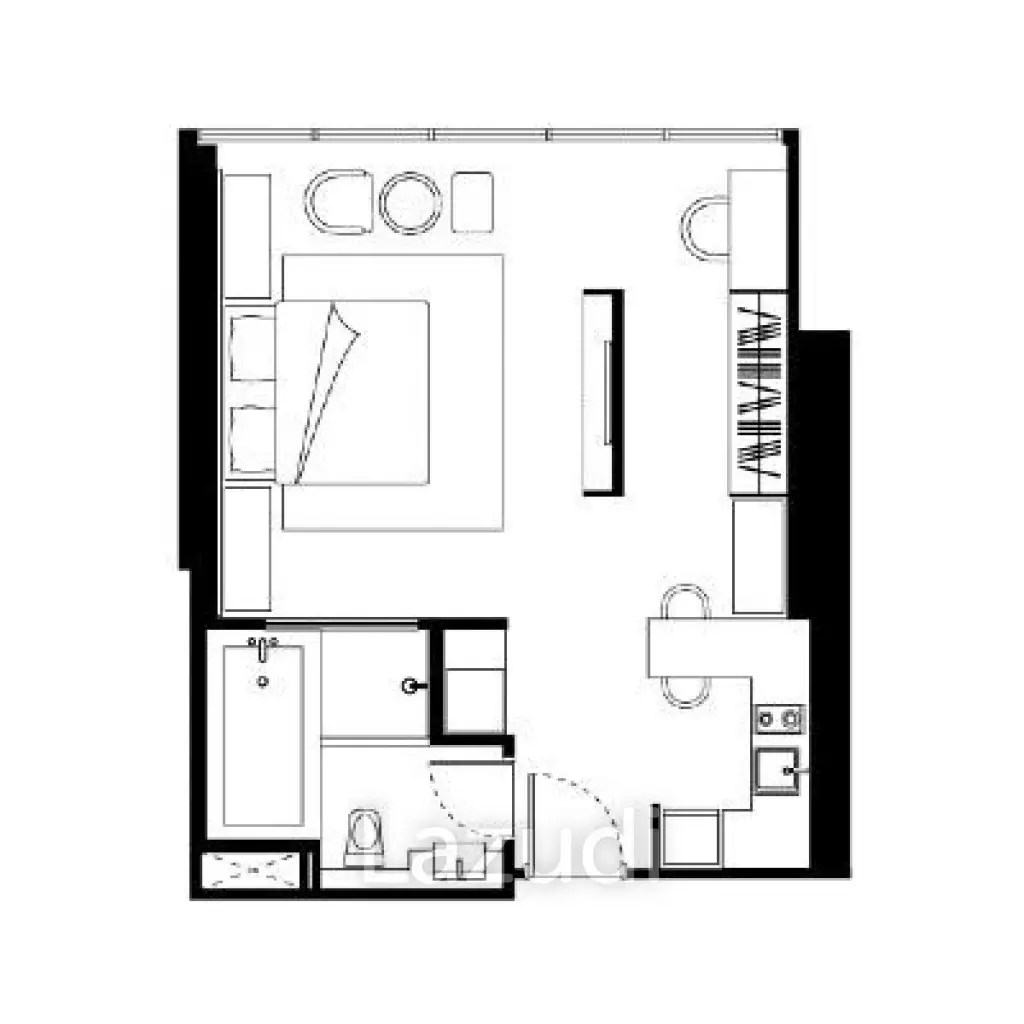 Studio Executive at Ascott Thonglor Bangkok for Rent