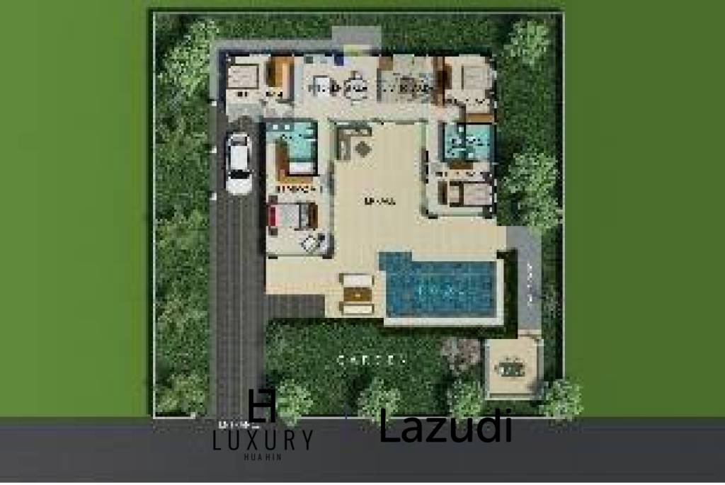 4 Bed 3 Bath 360.50 SQ.M White Beach Villa