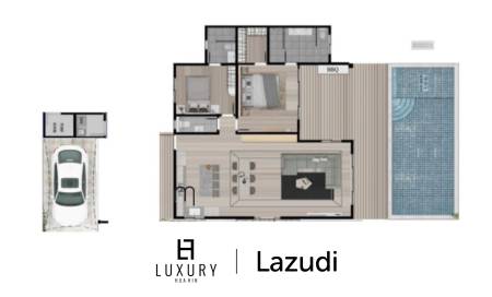 2 Bed 3 Bath 231.76 SQ.M. Moda Harmony