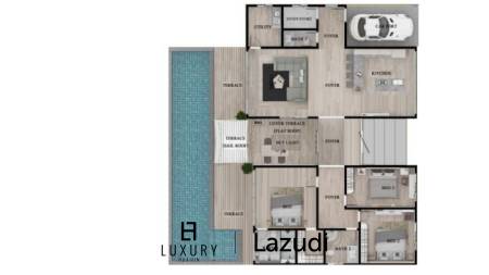 719 metro cuadrado 3 ` 3 Baño Villa de Venta