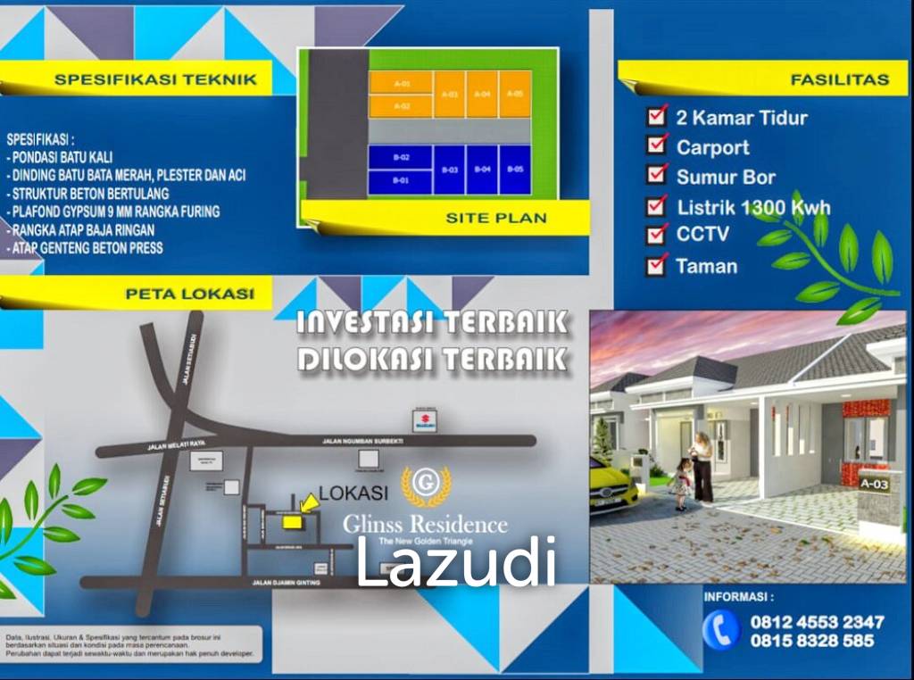 Rumah Dijual di Medan Dekat Mall Ring Road City Walks, RS Adam Malik, Kampus USU, Kampus ATKP, BMKG Medan