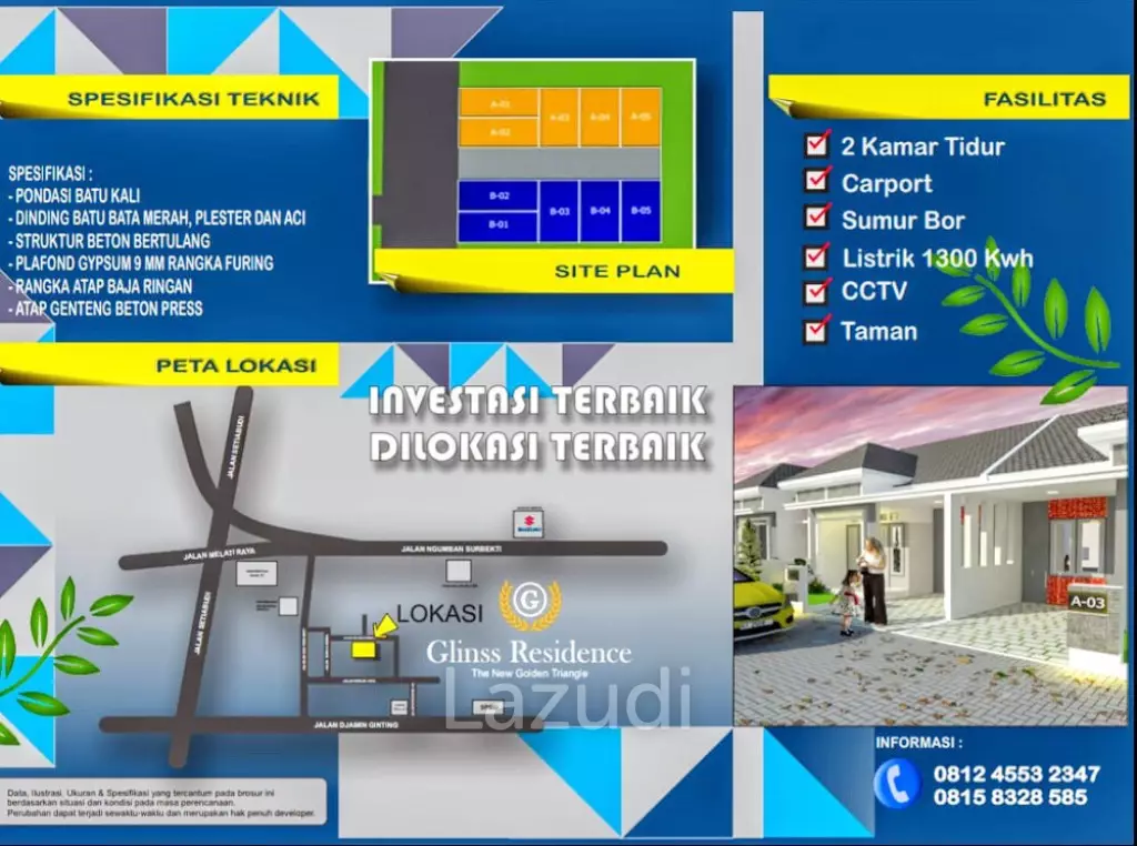 Rumah Dijual di Medan Dekat Mall Ring Road City Walks, RS Adam Malik, Kampus USU, Kampus ATKP, BMKG Medan