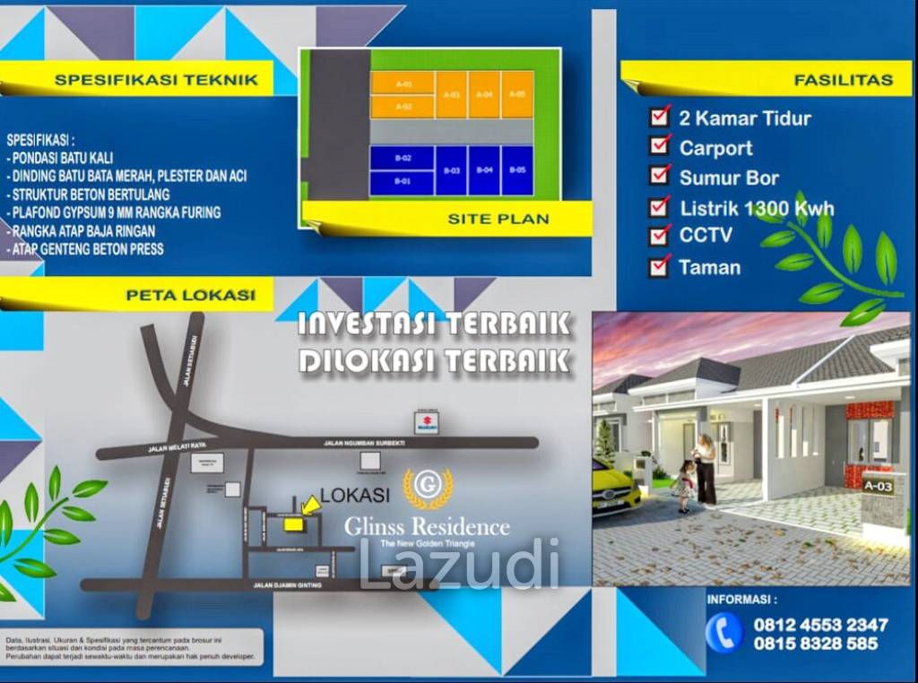 Rumah Dijual di Medan Dekat Mall Ring Road City Walks, RS Adam Malik, Kampus USU, Kampus ATKP, BMKG Medan