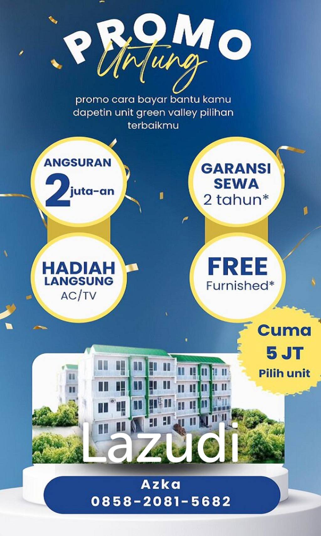 Dijual Semi Apartemen Murah di Kota Balikpapan Dekat Mall Gajah Mada Balikpapan, RSUD Beriman, Universitas Balikpapan