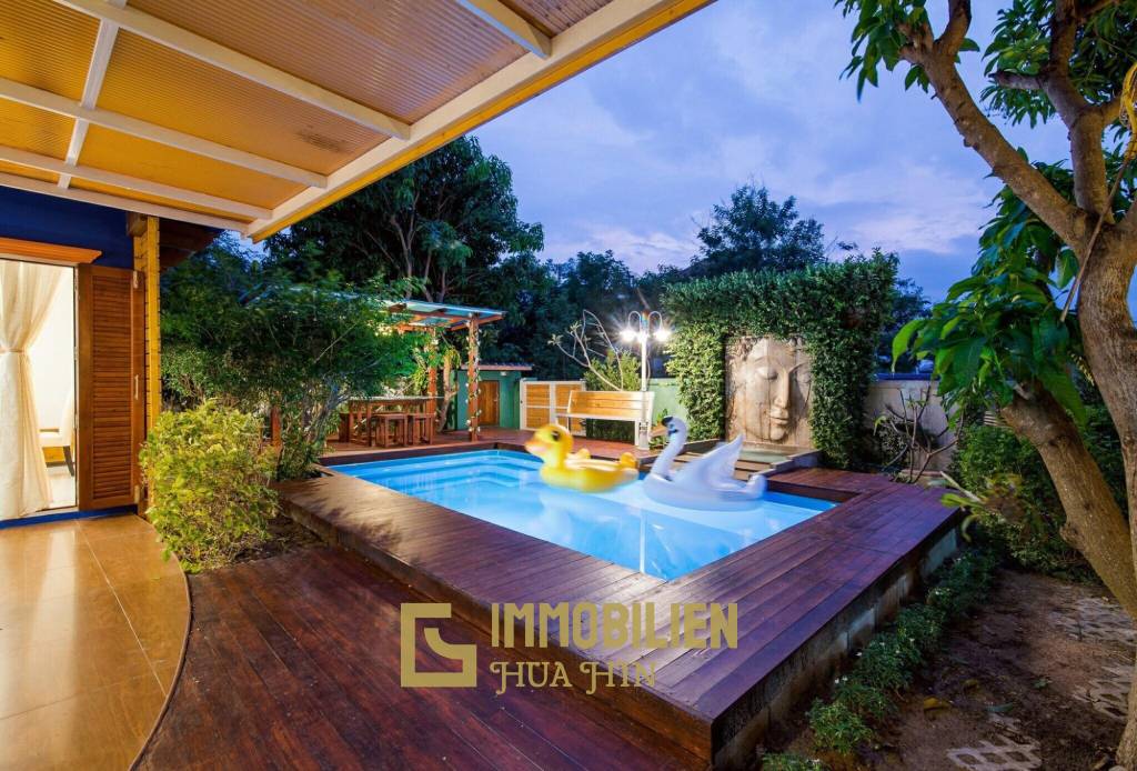 Two Storey 4 Bedroom Thai Style Pool Villa For Sale In Soi 88