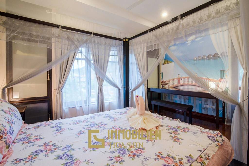 Two Storey 4 Bedroom Thai Style Pool Villa For Sale In Soi 88