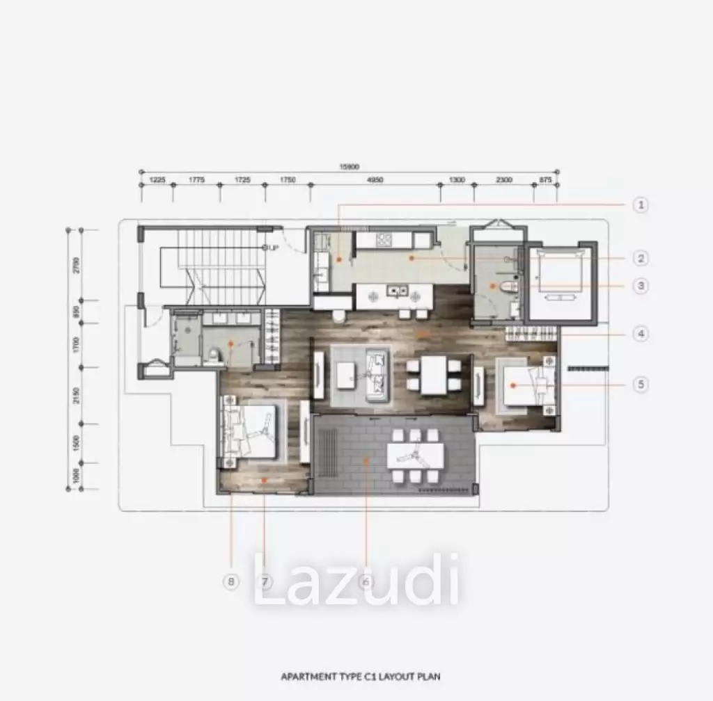 2 Bed 2 Bath 117 SQ.M  Sansara Hua Hin
