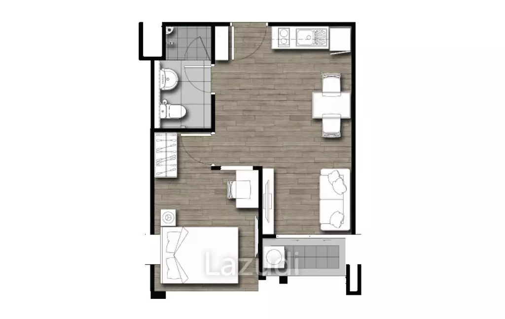 1 bed 35.56SQM One Plus Jedyod 3