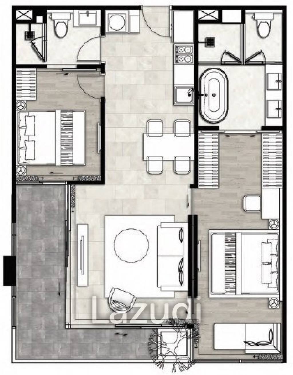 2 Bedrooms 2 Bathrooms 80.38 SQ.M FYNN 31