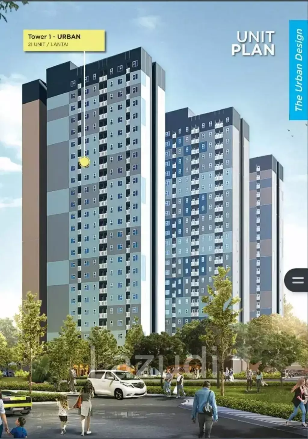 Dijual Apartemen PP Urbantown Serpong Ciputat Dekat PEMKOT Tangerang Selatan, RS Buah Hati Ciputat, Pamulang Square