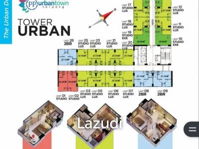 Dijual Apartemen PP Urbantown Serpong Ciputat Dekat PEMKOT Tangerang Selatan, RS Buah Hati Ciputat, Pamulang Square