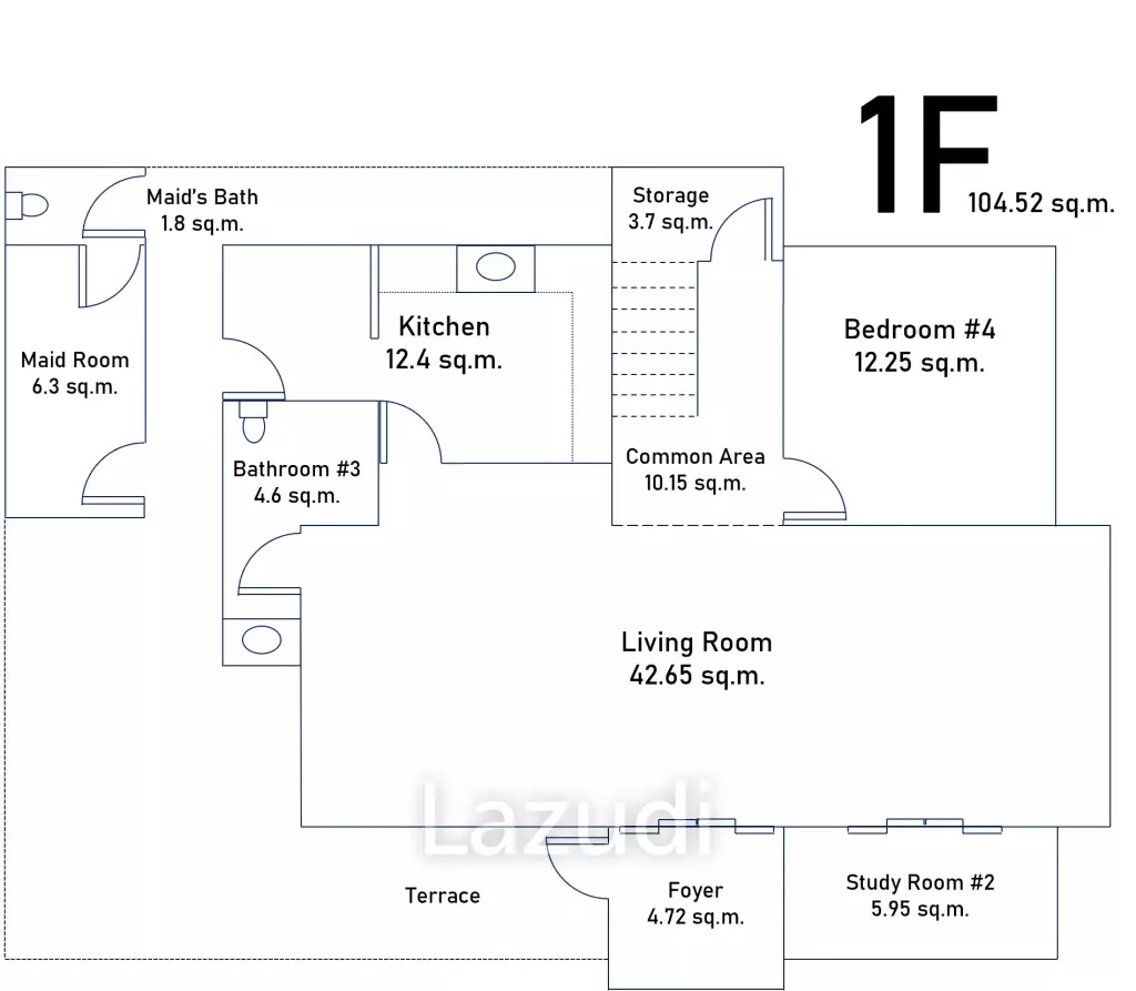 4 Bedrooms 3 Bathsrooms 191 SQ.M. House For Sale