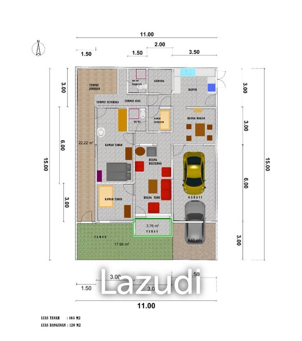 Rumah Dijual di Kota Madiun Dekat Alun-Alun Madiun, Plaza Lawu, Pasar Sleko, RS Griya Husada, Hotel Aston Madiun