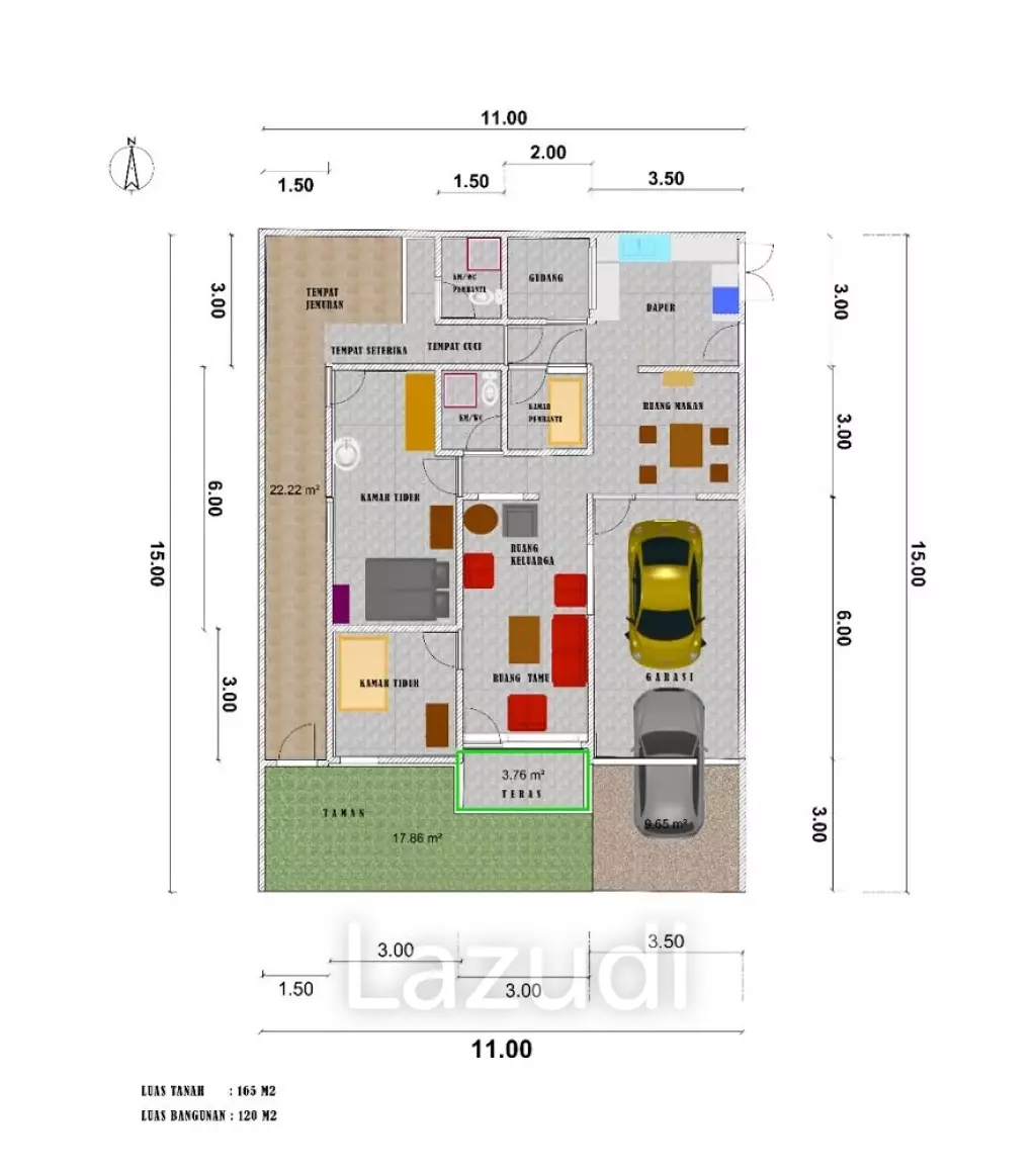 Rumah Dijual di Kota Madiun Dekat Alun-Alun Madiun, Plaza Lawu, Pasar Sleko, RS Griya Husada, Hotel Aston Madiun