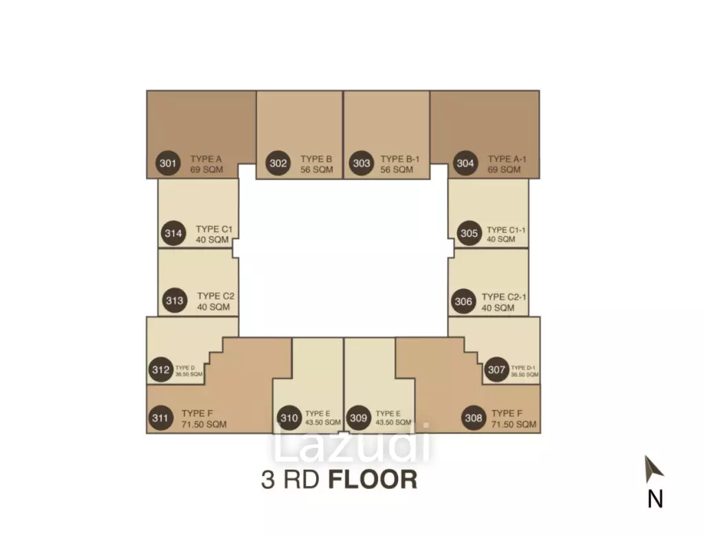 2 Bed 2 Bath 72.04 SQ.M at Art @ Thonglor 25