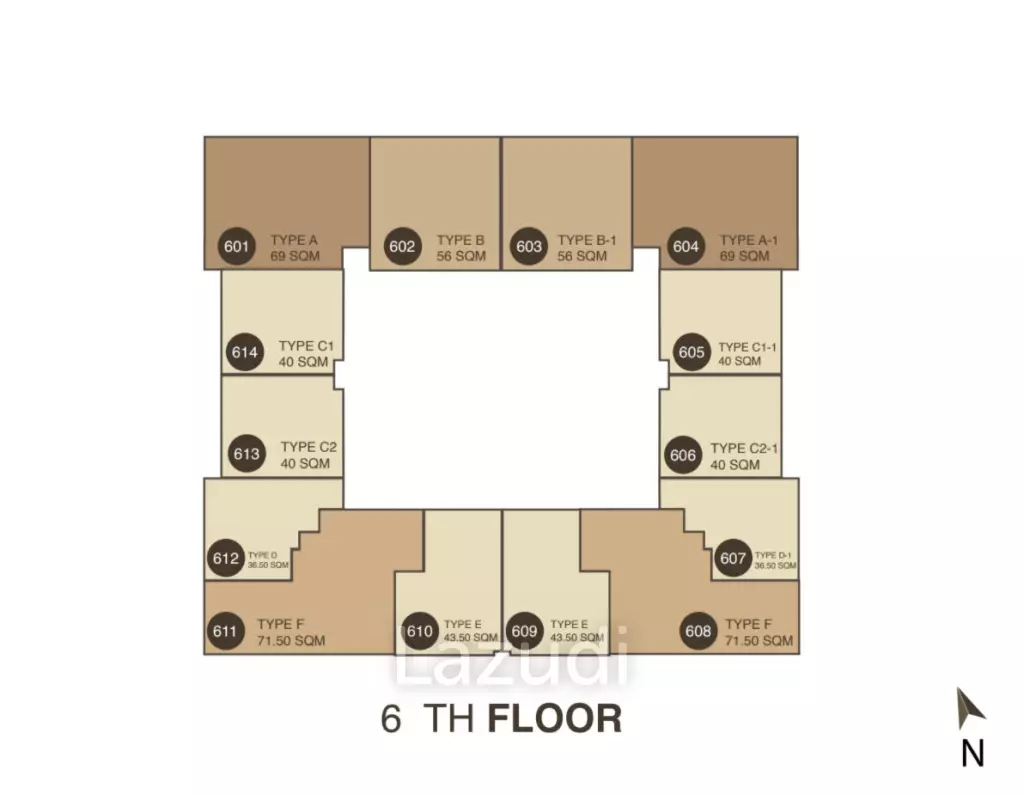 2 Bed 2 Bath 72.04 SQ.M at Art @ Thonglor 25