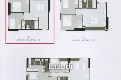2 bed 45 sqm Park Origin Thonglor Selling at Loss