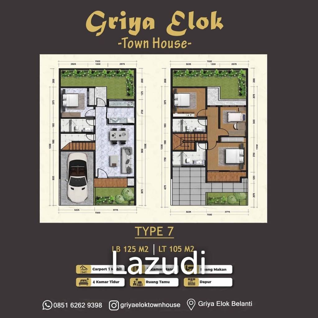 Rumah Dijual di Kota Padang Dekat Transmart Padang, Basko Grand Mall, RS Hermina Padang, Universitas Negeri Padang