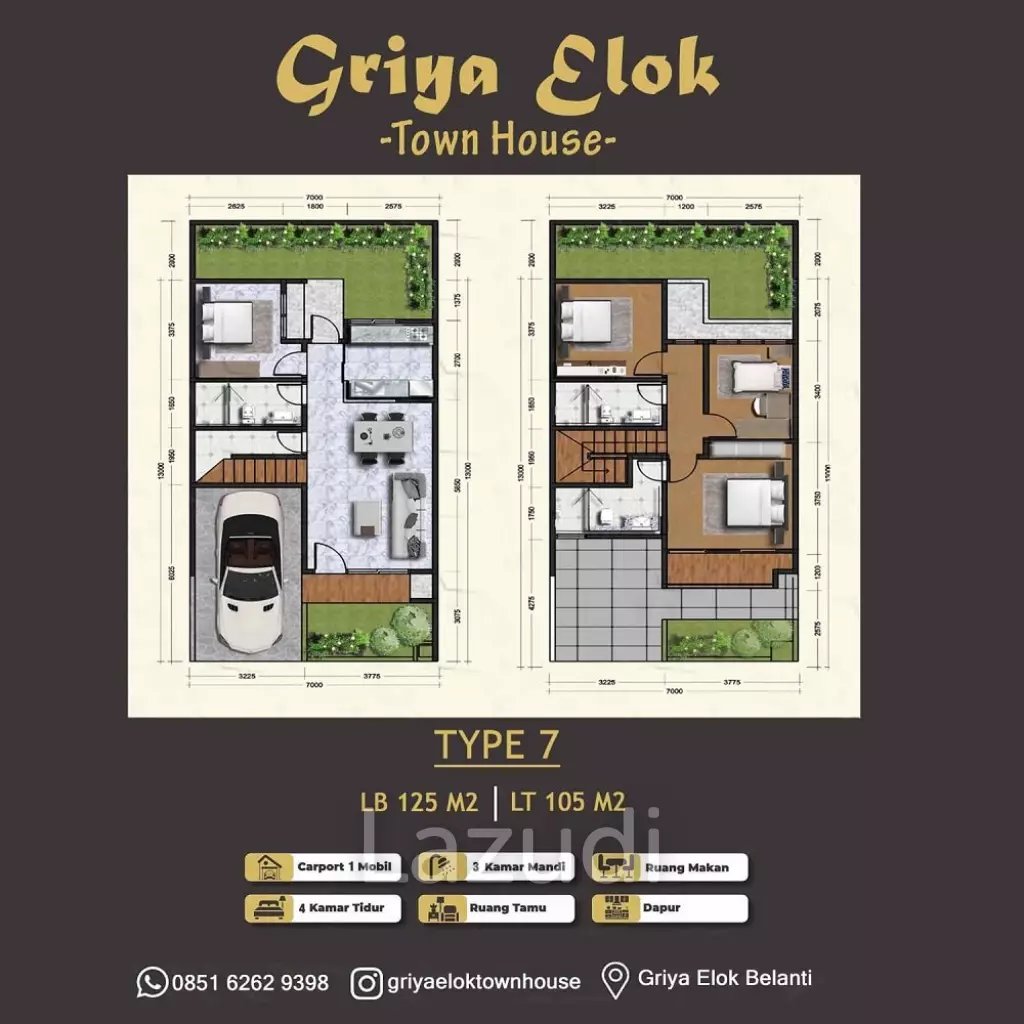 Rumah Dijual di Kota Padang Dekat Transmart Padang, Basko Grand Mall, RS Hermina Padang, Universitas Negeri Padang