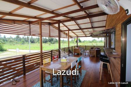 Countryside Thai and Western style house on stilt with open view