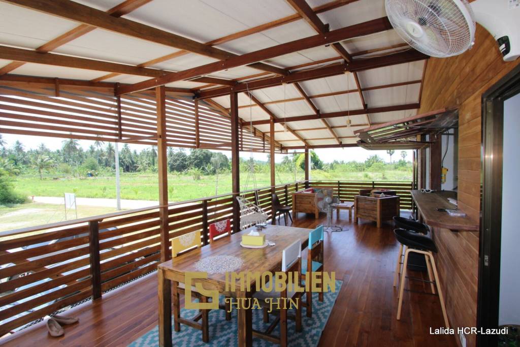 Countryside Thai and Western style house on stilt with open view